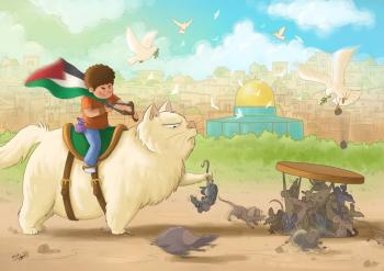پوستر | مجموعه گرافیکی با موضوع فلسطین و رژیم صهیونیستی ویژه هیأت کودک و نوجوان